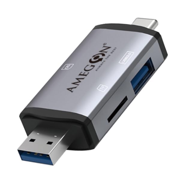 Amegon Multi Card reader USB C & USB AMST17