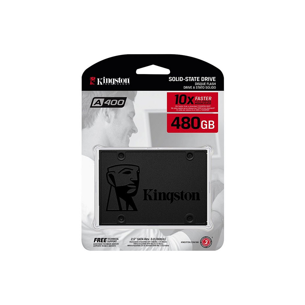 Kingston 480GB A400 SATA SSD 2.5in