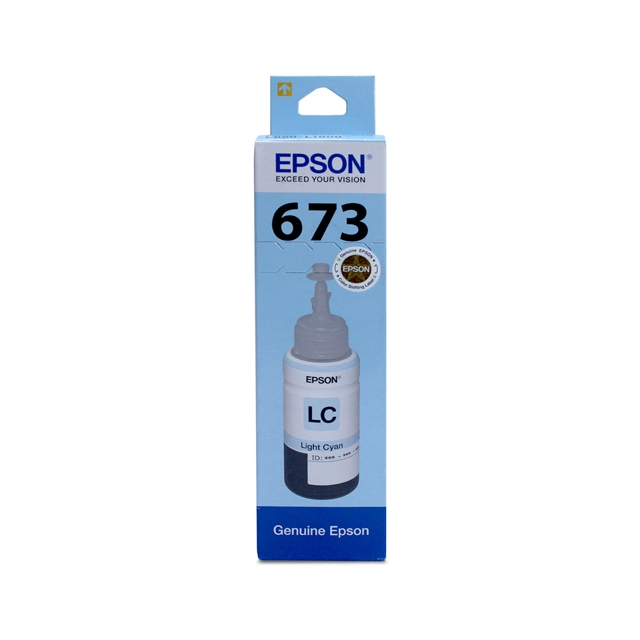 Epson Ink Bottle 673 Light Cyan C13T673598