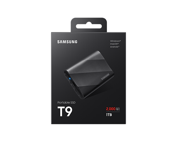 Samsung T9 1TB Portable SSD MU-PG1T0B/WW