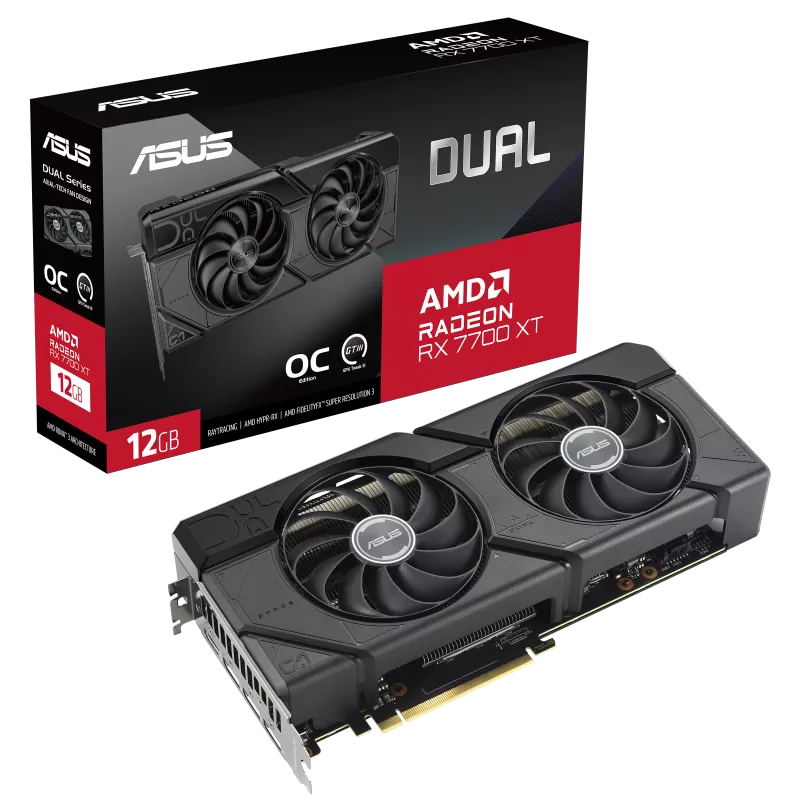 RX7700XT Asus Radeon 12GB OC DUAL-RX7700XT-O12G