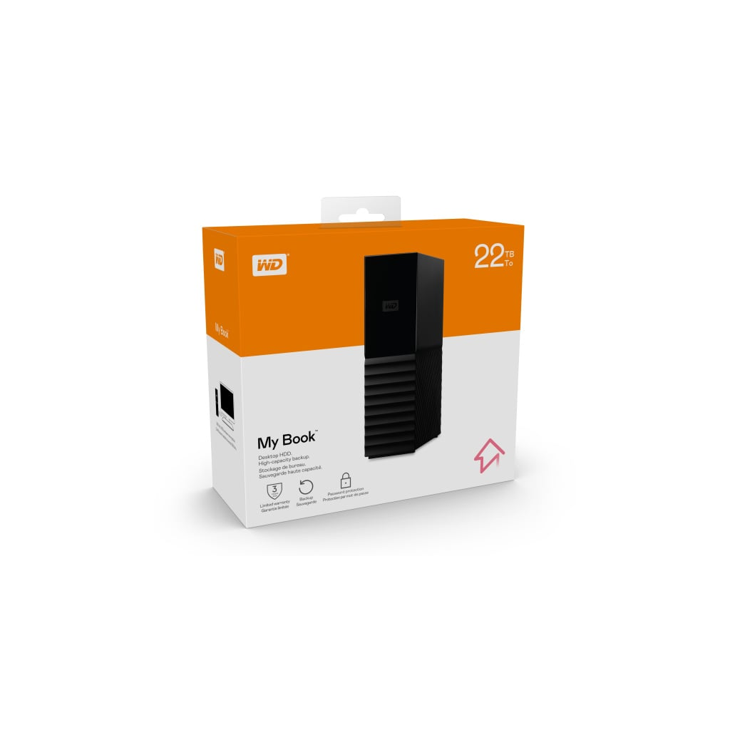 WD 22TB My Book Desktop External HDD WDBBGB0220HBK