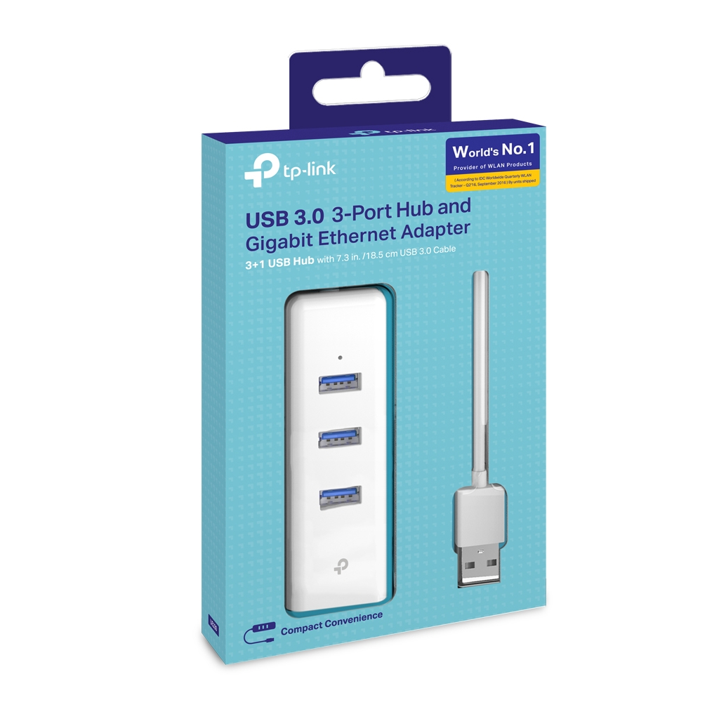 TP-Link TL-UE330 USB 3 To Gigabit Lan + 3x USB 3.0 Ports