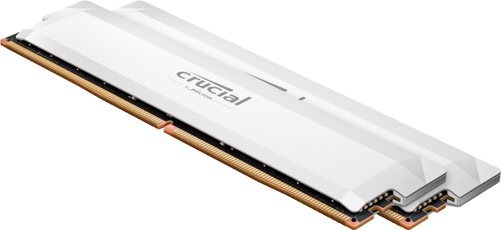 Crucial Pro 32GB Kit (16GBx2) DDR5 6000Mhz White CP2K16G60C36U5W