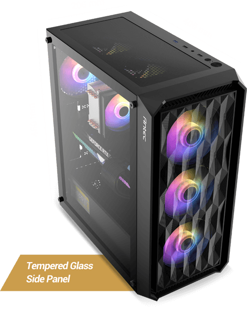 Antec Case NX292  With 3 x 120 RGB + 1 x 120mm Fan