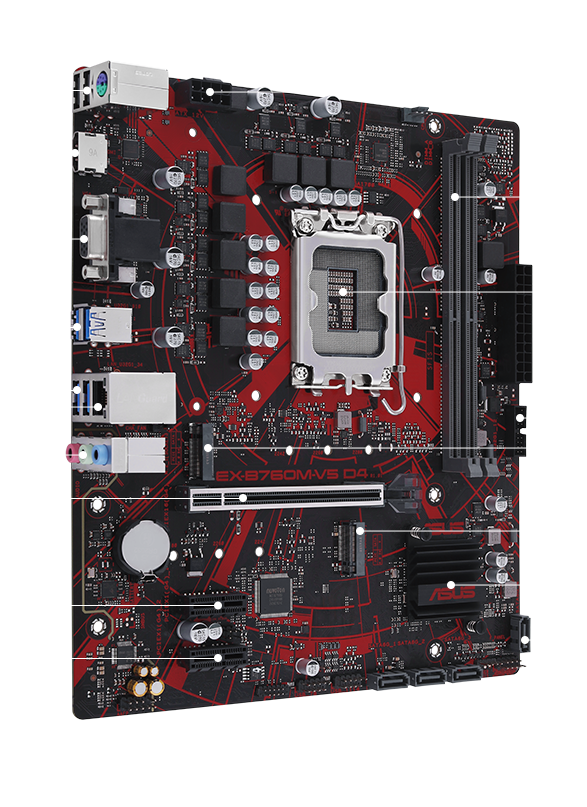 Asus EX B760M V5 D4 Board