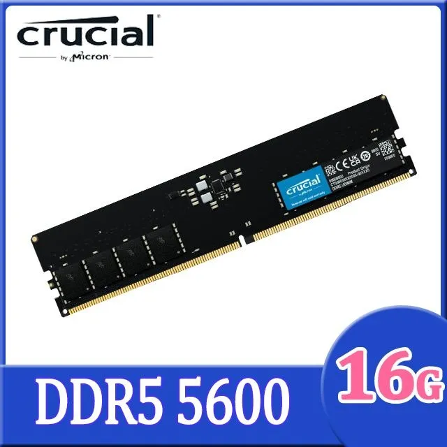 Crucial DDR5 16GB 5600Mhz Desktop CL46 CT16G56C46U5