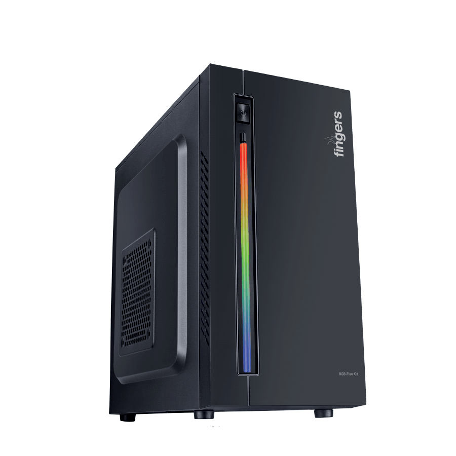 Fingers Case Micro ATX RGB-Flow C2 With SMPS