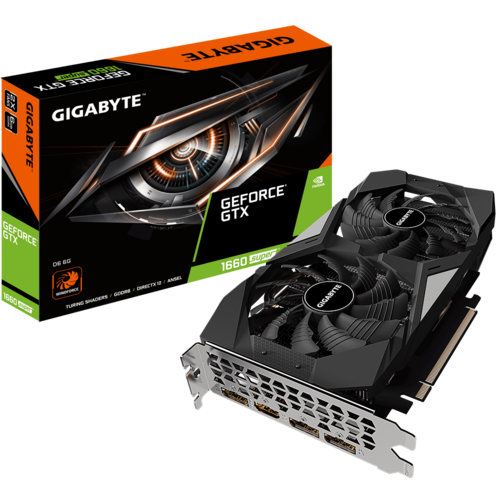 GTX 1660 SUPER Gigabyte  D6 6GB DDR6 GV-N166SD6-6GD