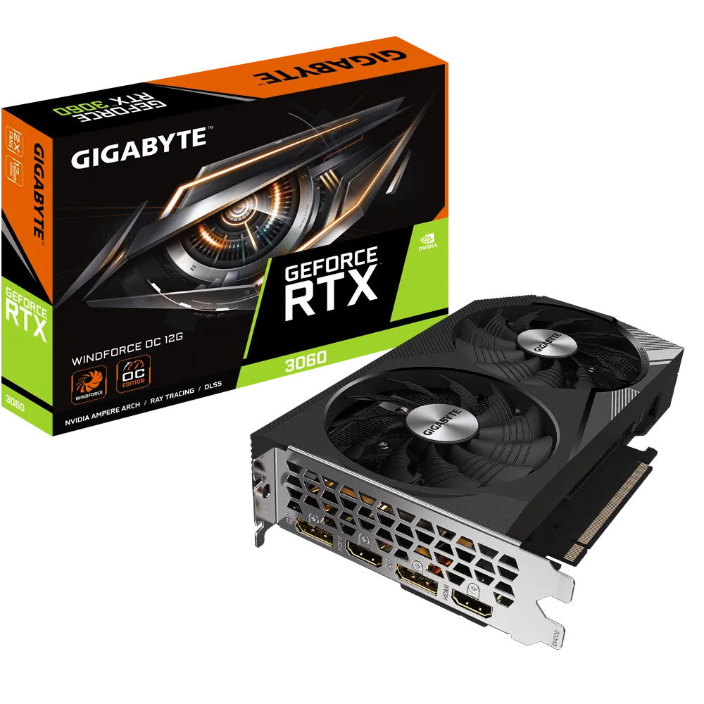 RTX3060 12GB Gigabyte GV-N3060WF2OC-12GD WindForce OC