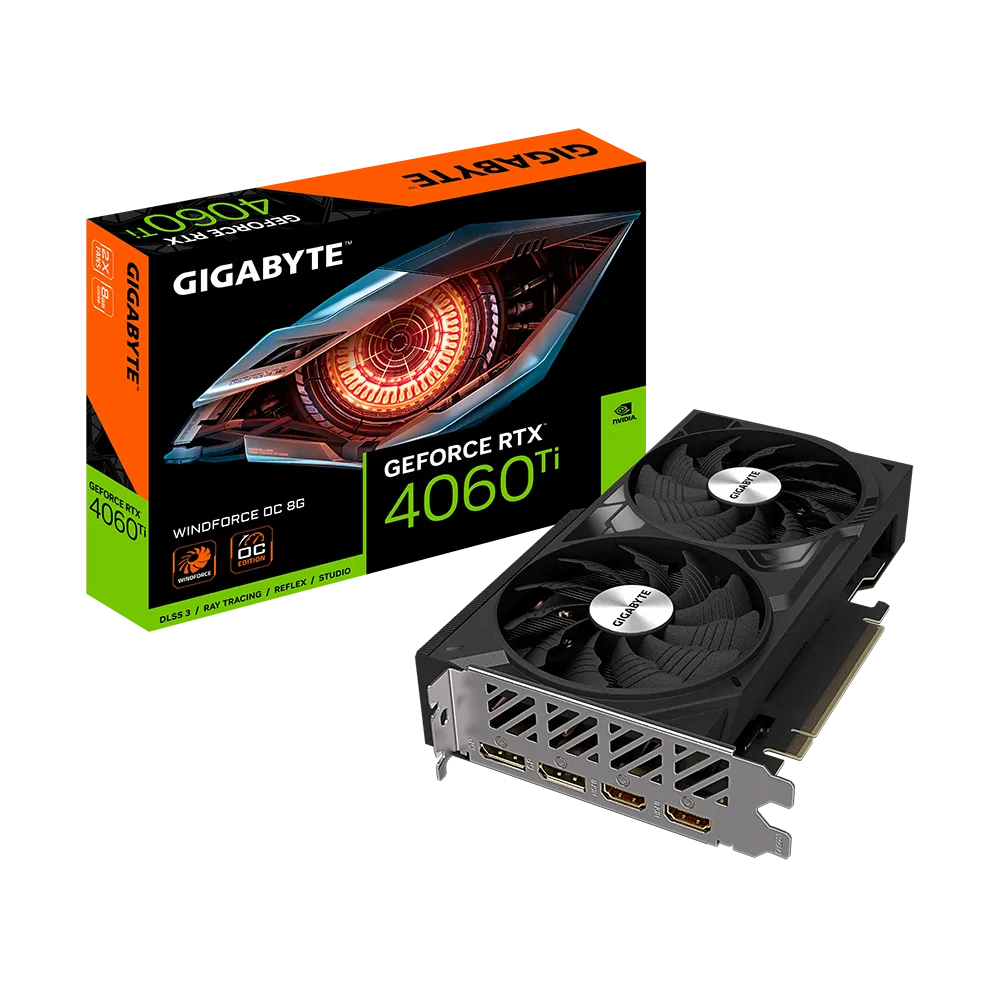 RTX4060Ti Gigabyte  WindForce OC  8GB DDR6 GV-N406TWF2OC-8GD